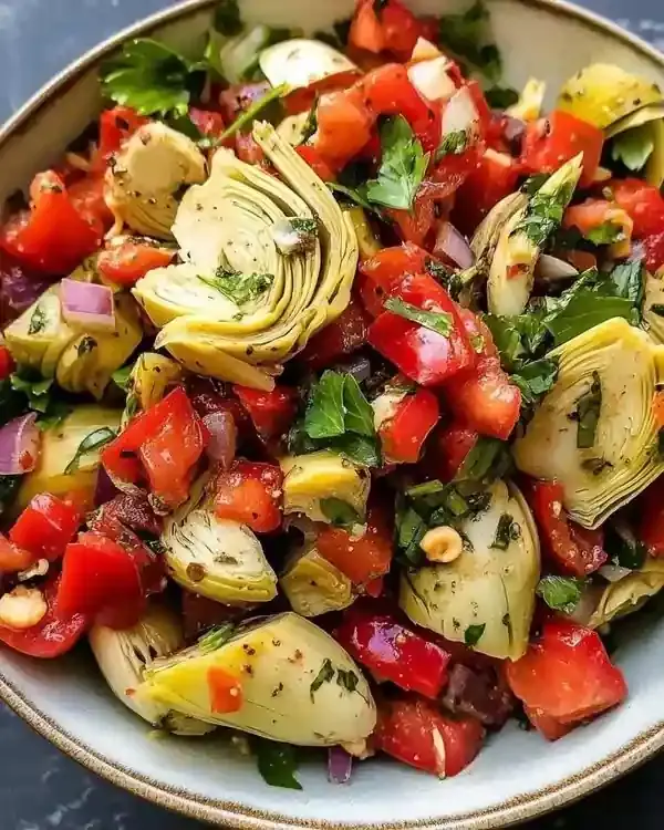 Lemon Artichoke Romaine Salad