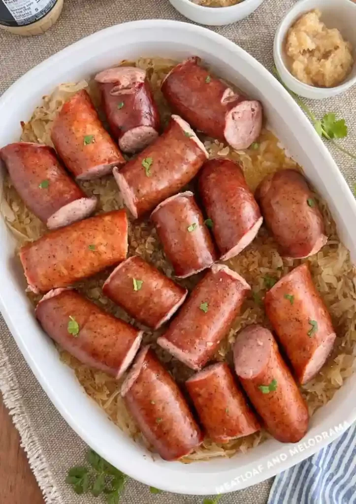Baked Sausage and Sauerkraut