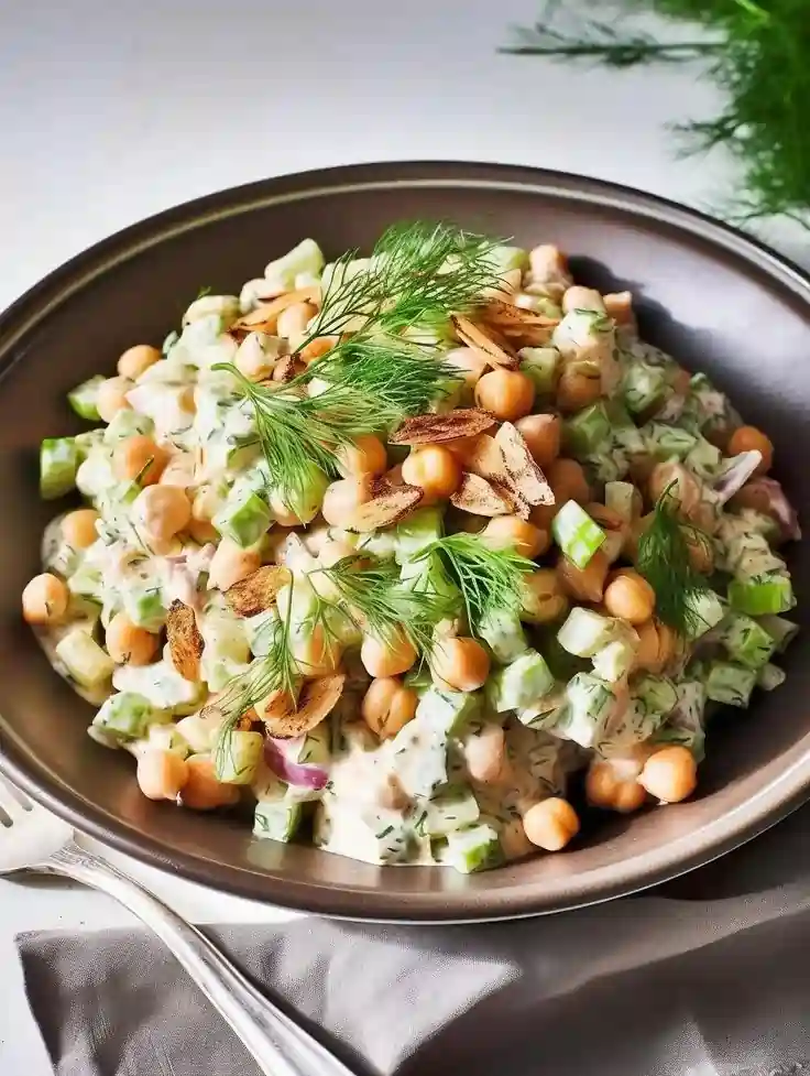 Chopped Broccoli and Chickpea Salad