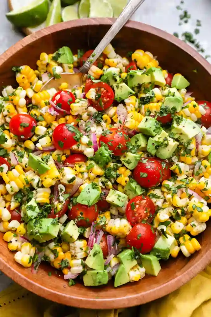 Grilled Corn Salad with Chili-Miso Dressing