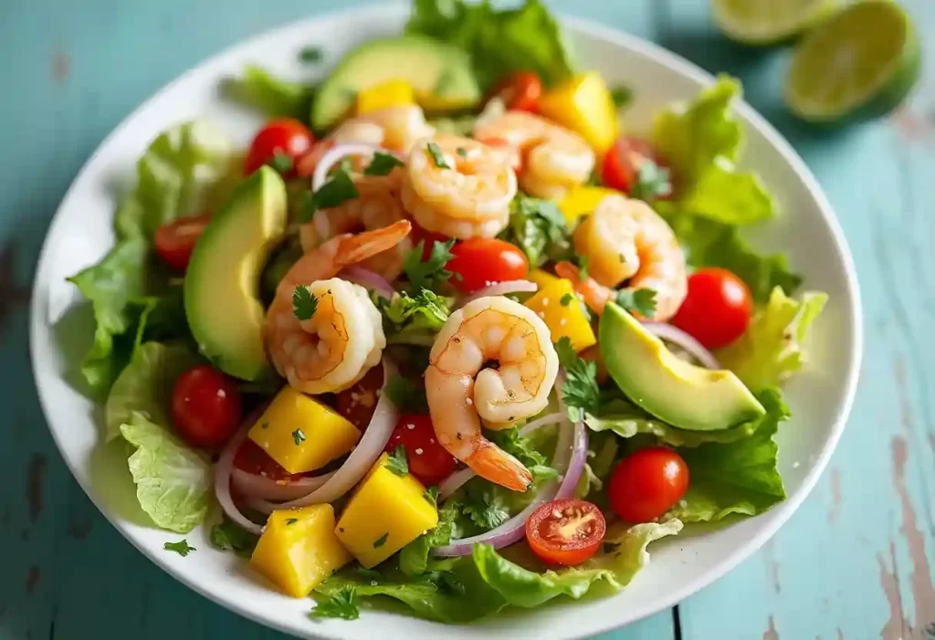 Easy Prawn, Mango, and Avocado Salad