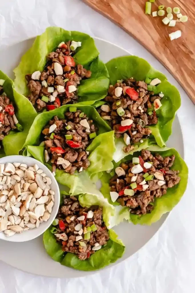 Ground Beef Lettuce Wraps